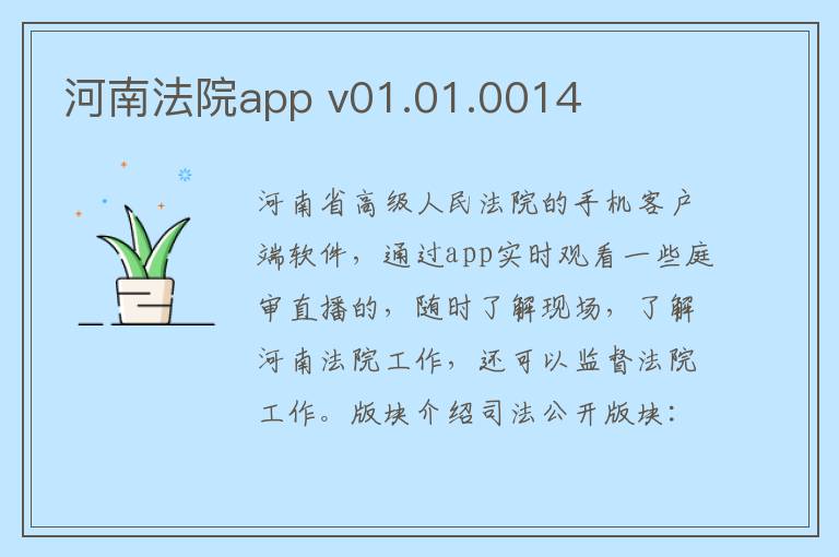 河南法院app v01.01.0014