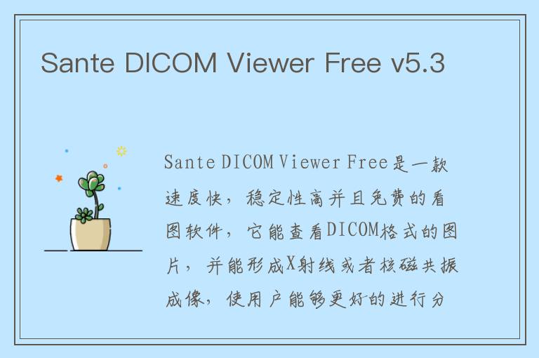 Sante DICOM Viewer Free v5.3