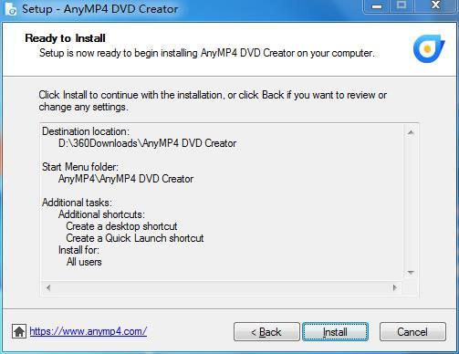 AnyMP4 DvD Creator(DvD刻录工具)