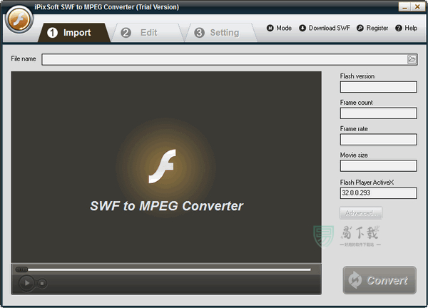 iPixSoft SWF to MPEG Converter(SWF转换为MPEG)